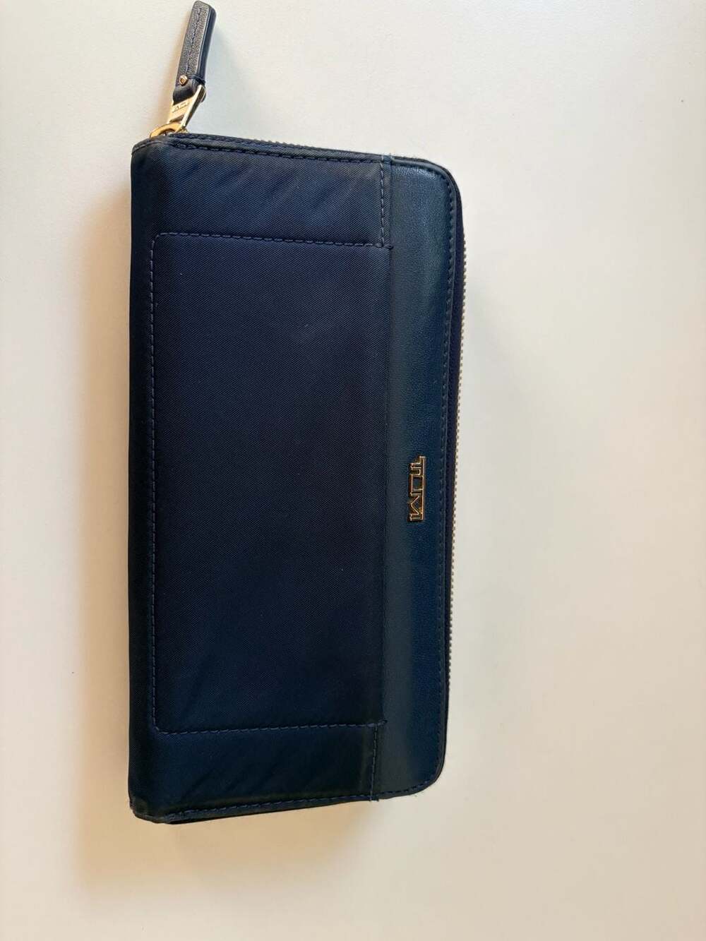 TUMI Voyageur Zip-Around Continental Wallet in Navy Blue